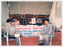 Donors at Blood Donation Camp